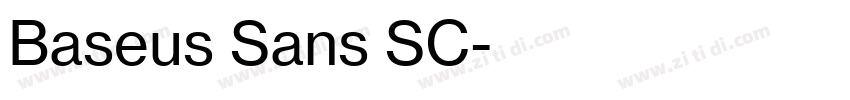 Baseus Sans SC字体转换